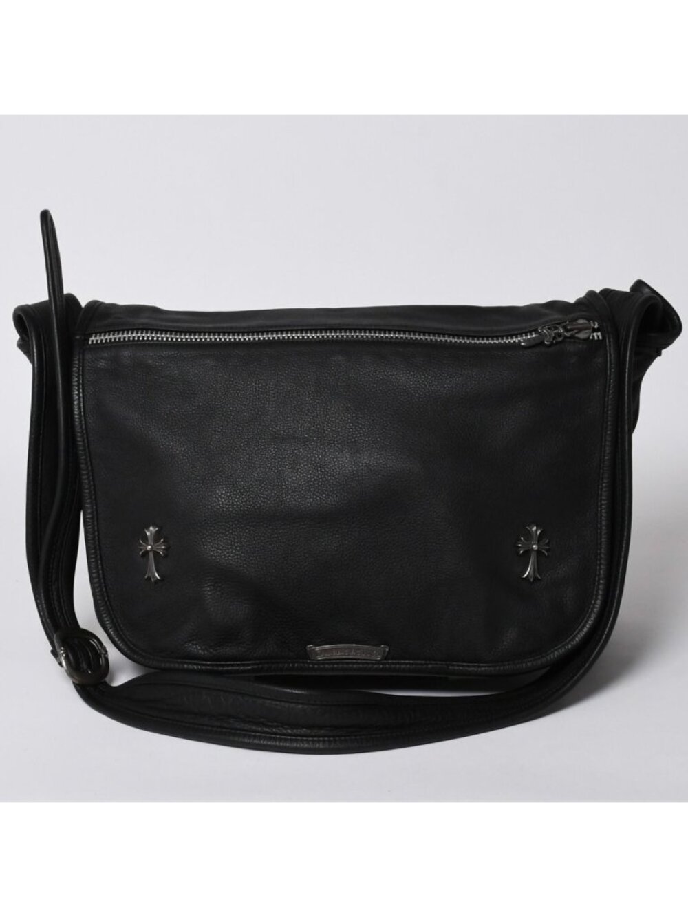 Chrome Hearts Gunslinger Messenger Bag Small CH Cross Black